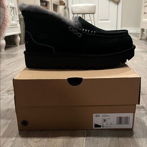 UGG Men's Black Slip-On Loafers